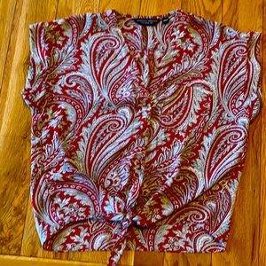 Ladies cropped blouse Dorothy Perkins U.K. size 4